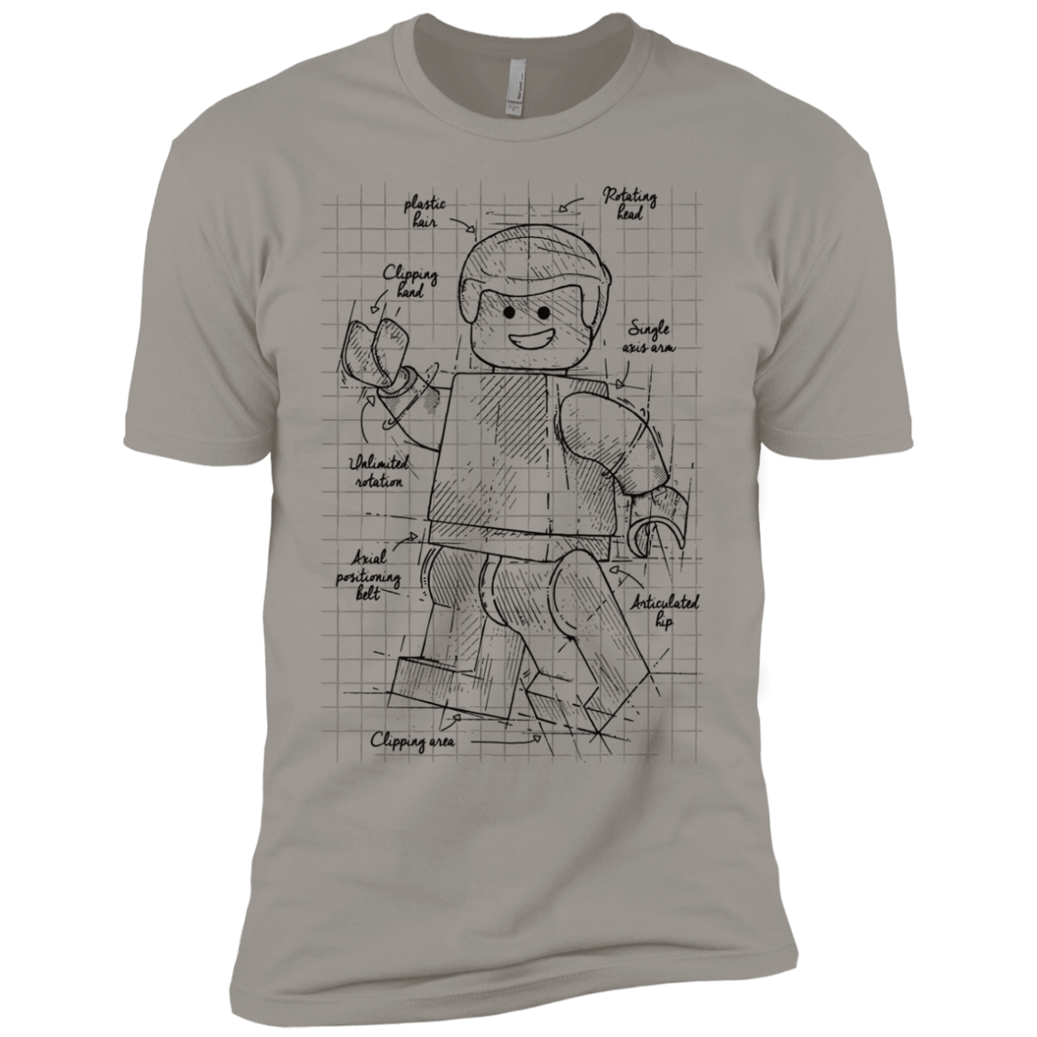 T-Shirts Light Grey / YXS Lego Plan Boys Premium T-Shirt
