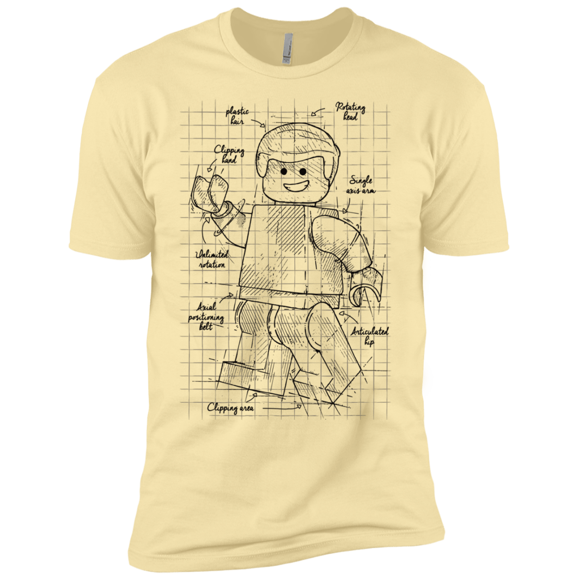 T-Shirts Banana Cream / X-Small Lego Plan Men's Premium T-Shirt