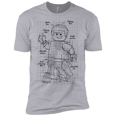 T-Shirts Heather Grey / X-Small Lego Plan Men's Premium T-Shirt