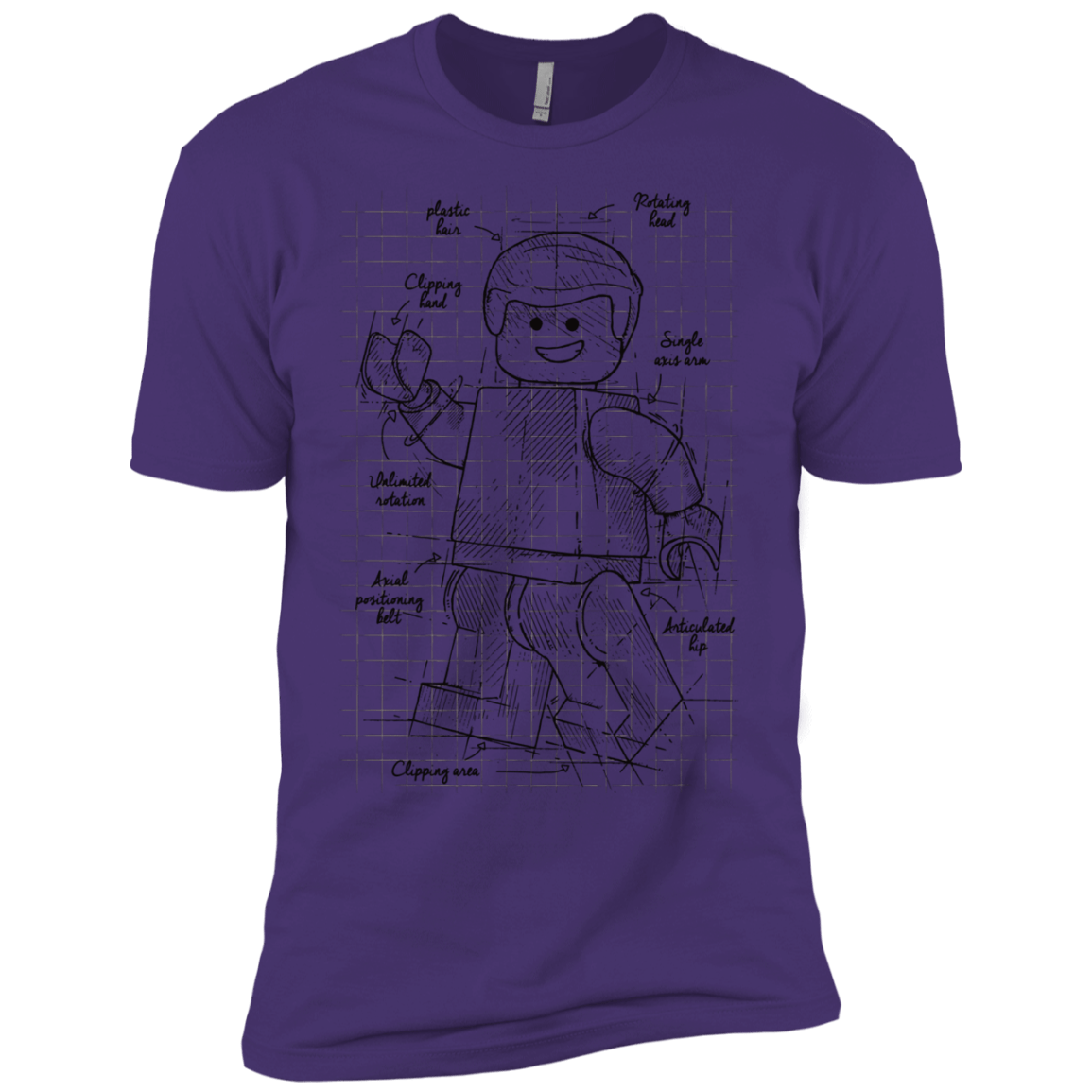 T-Shirts Purple Rush/ / X-Small Lego Plan Men's Premium T-Shirt