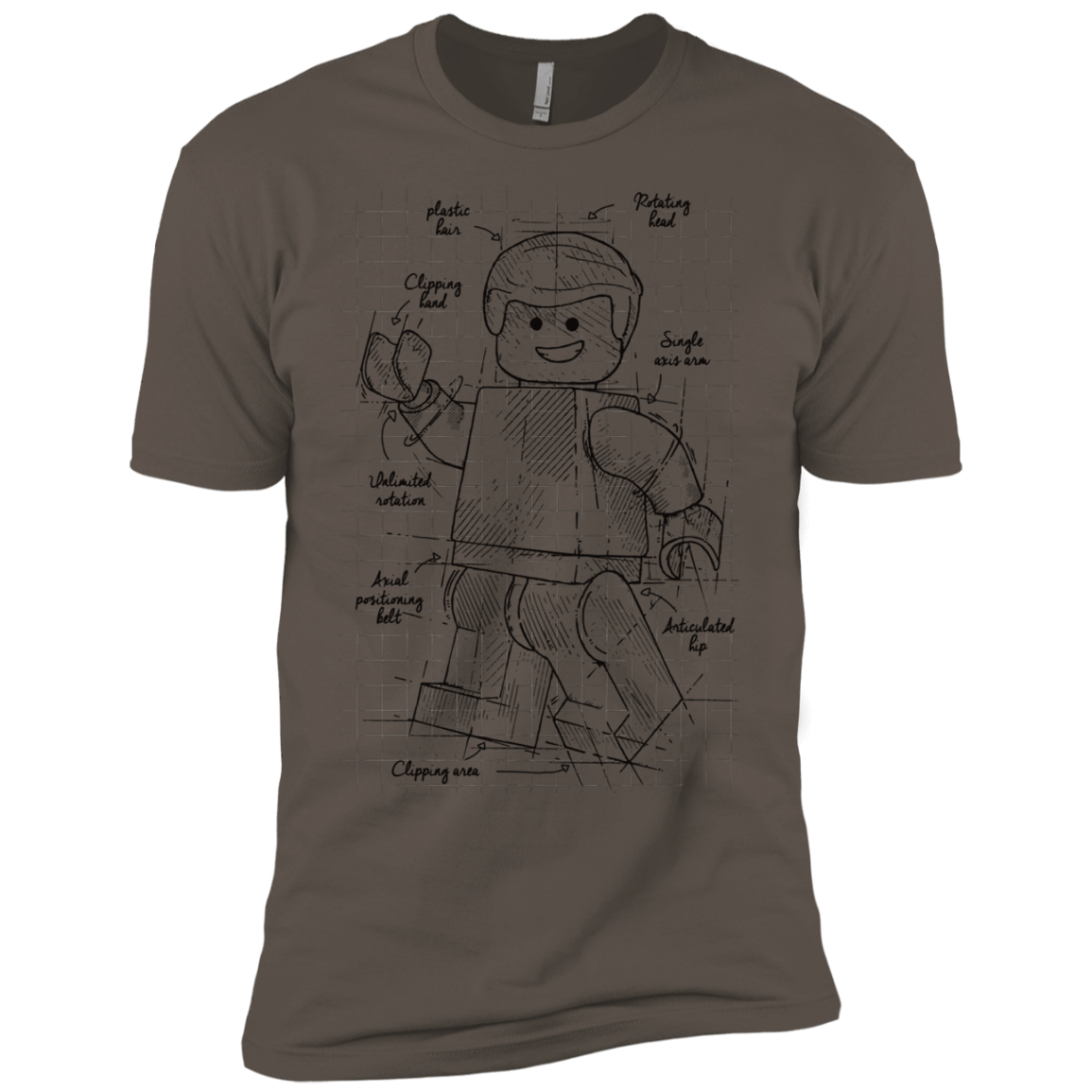 T-Shirts Warm Grey / X-Small Lego Plan Men's Premium T-Shirt