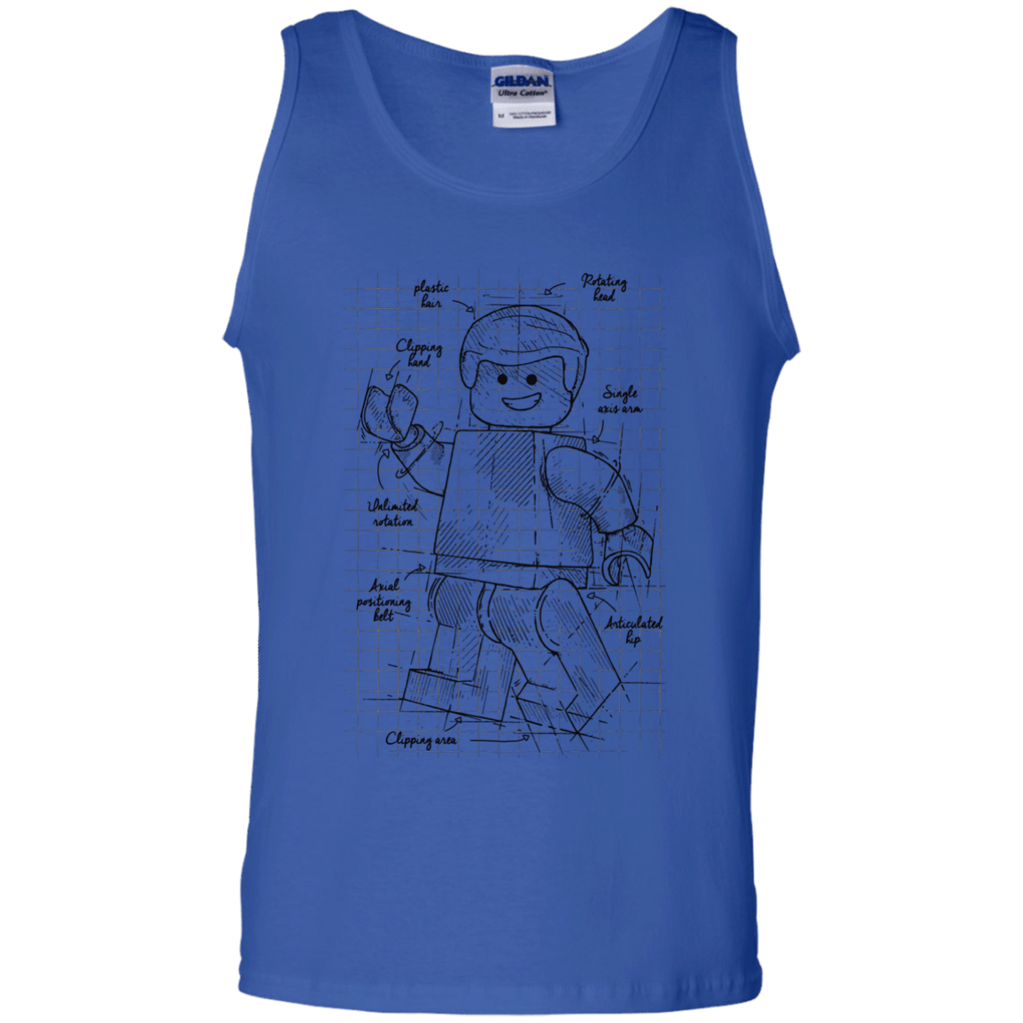 T-Shirts Royal / S Lego Plan Men's Tank Top