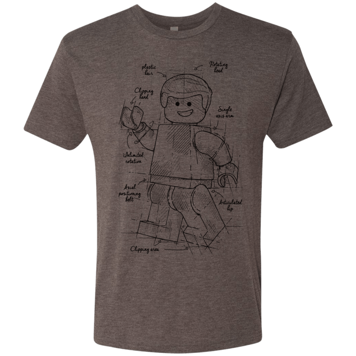 T-Shirts Macchiato / S Lego Plan Men's Triblend T-Shirt