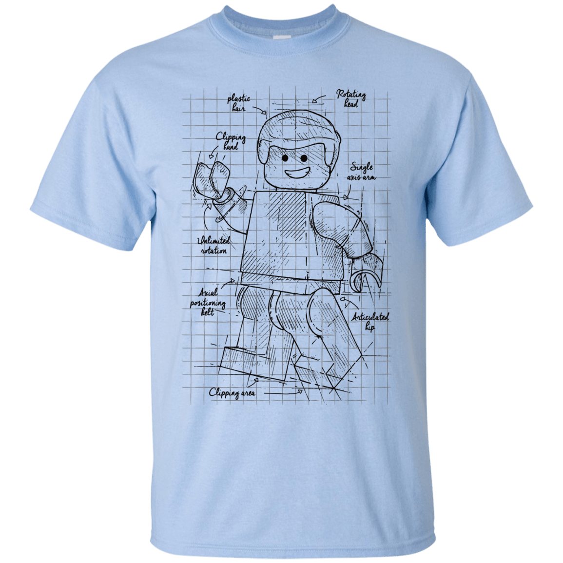 T-Shirts Light Blue / S Lego Plan T-Shirt