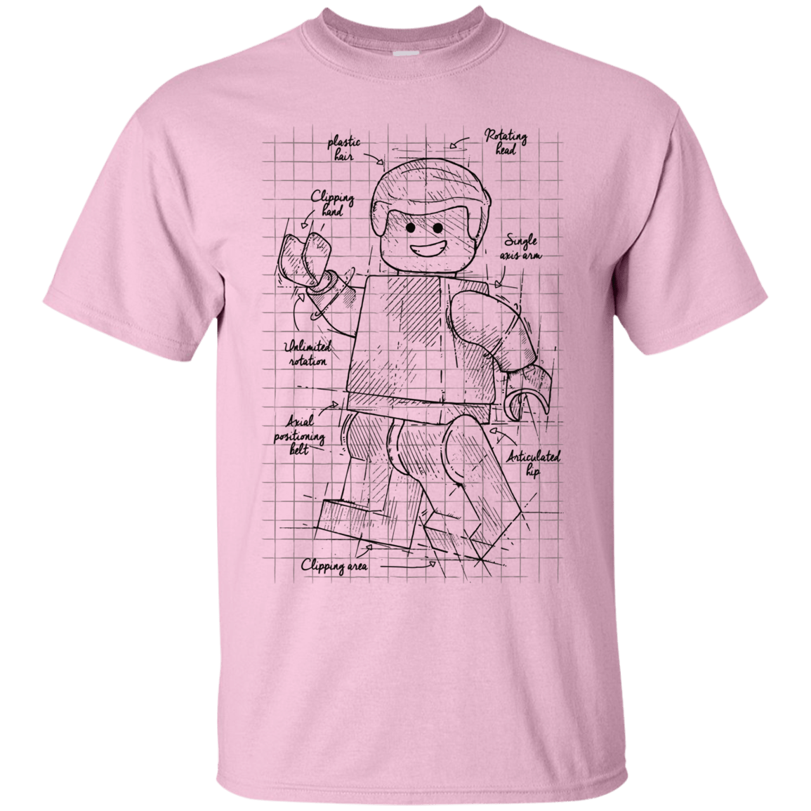 T-Shirts Light Pink / S Lego Plan T-Shirt