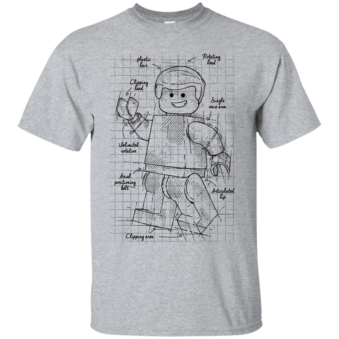 T-Shirts Sport Grey / S Lego Plan T-Shirt