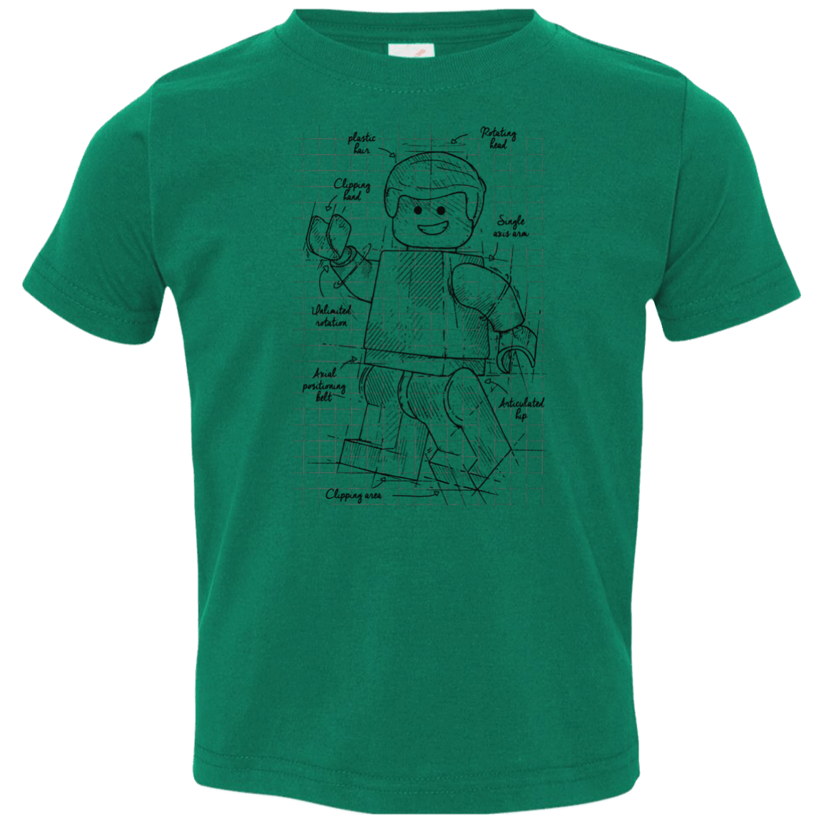 T-Shirts Kelly / 2T Lego Plan Toddler Premium T-Shirt
