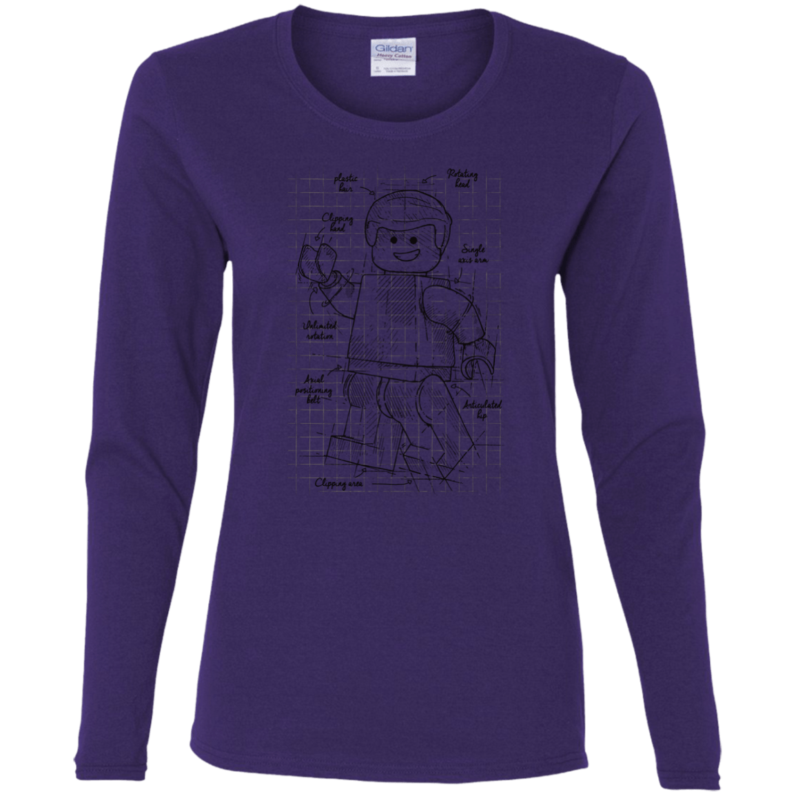 T-Shirts Purple / S Lego Plan Women's Long Sleeve T-Shirt