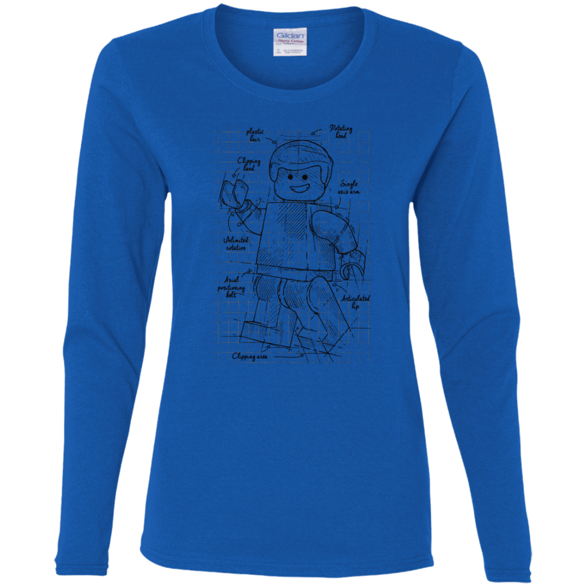 T-Shirts Royal / S Lego Plan Women's Long Sleeve T-Shirt