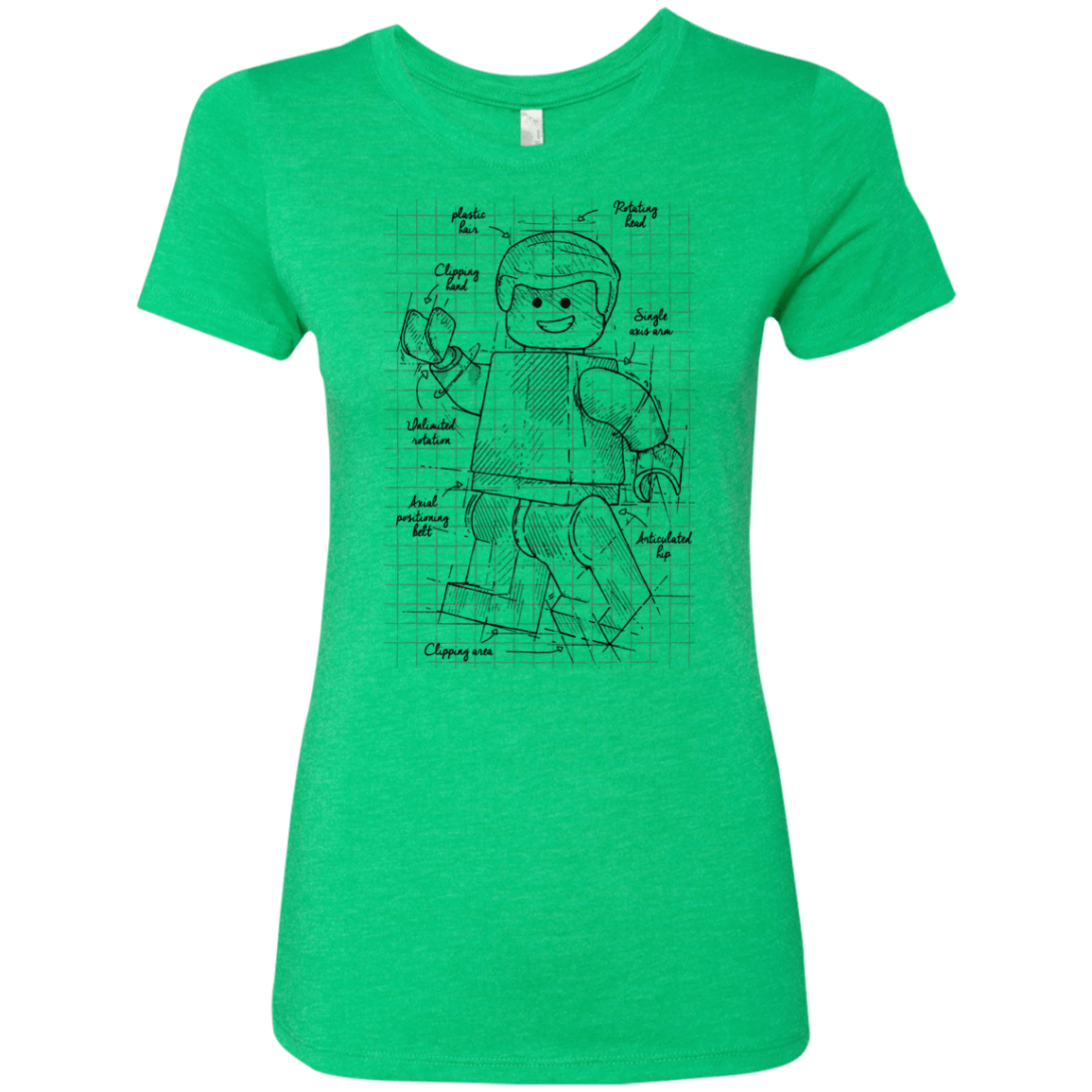 T-Shirts Envy / S Lego Plan Women's Triblend T-Shirt