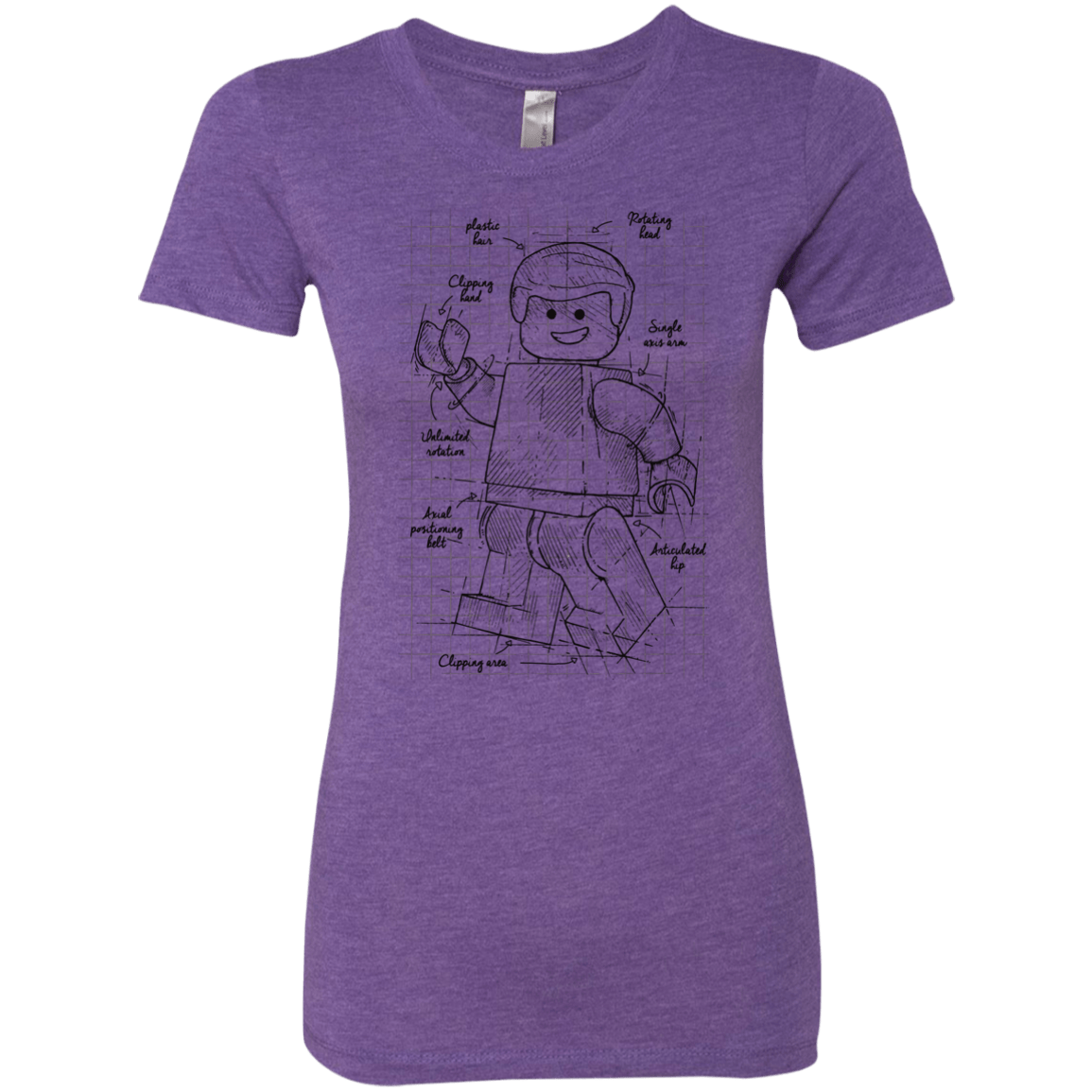 T-Shirts Purple Rush / S Lego Plan Women's Triblend T-Shirt