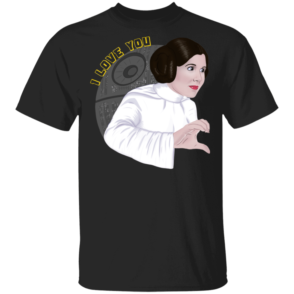 T-Shirts Black / S Leia I Love You T-Shirt
