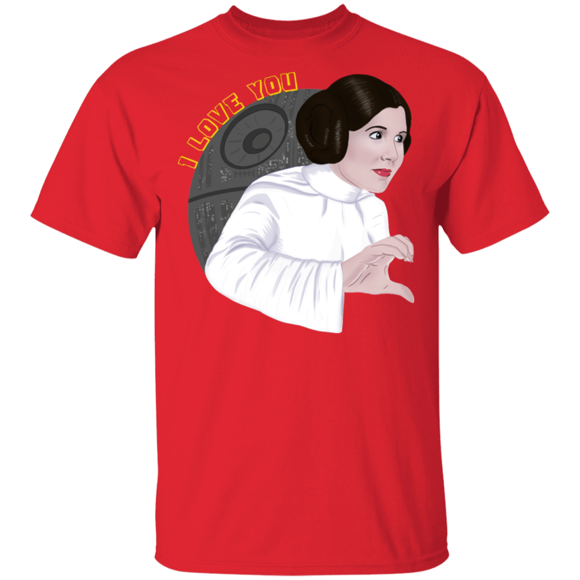 T-Shirts Red / S Leia I Love You T-Shirt