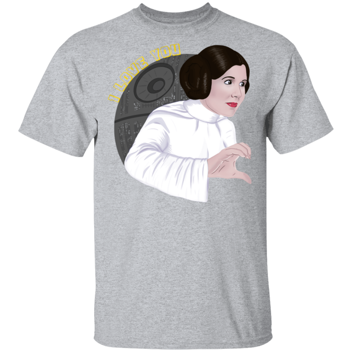 T-Shirts Sport Grey / S Leia I Love You T-Shirt
