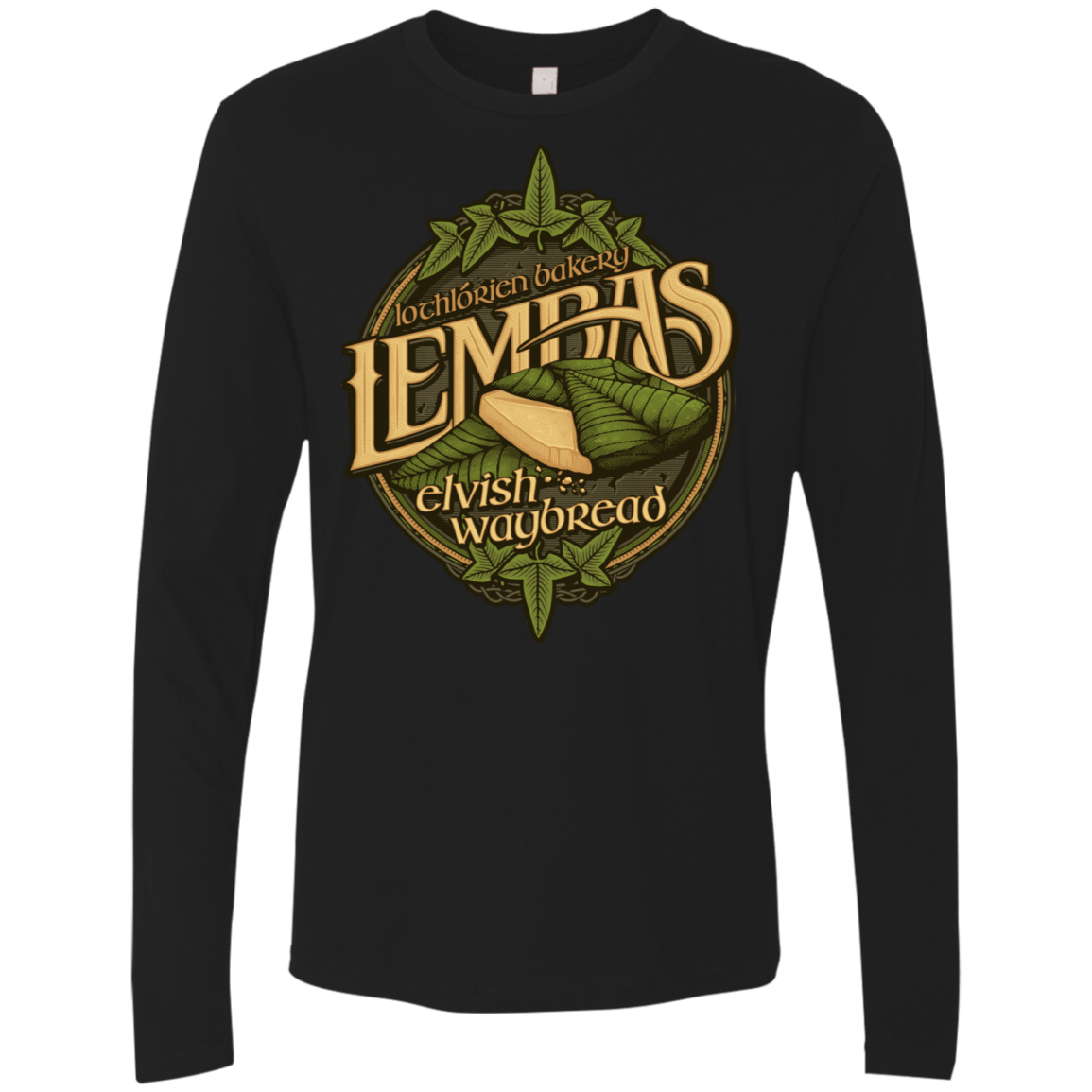 T-Shirts Black / S Lembas Bread Men's Premium Long Sleeve