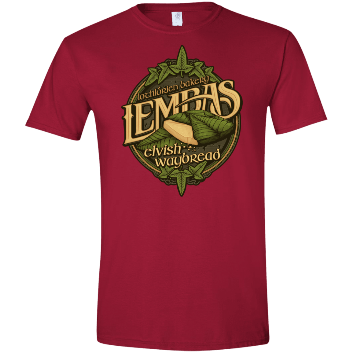 T-Shirts Cardinal Red / S Lembas Bread Men's Semi-Fitted Softstyle