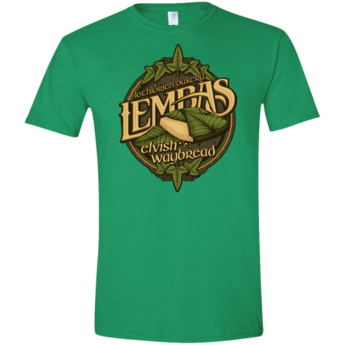 T-Shirts Heather Irish Green / M Lembas Bread Men's Semi-Fitted Softstyle