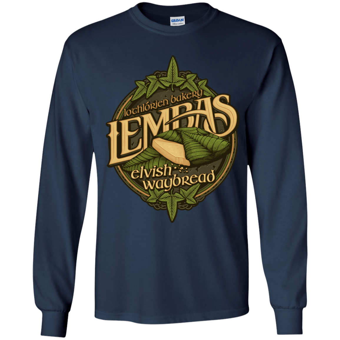 T-Shirts Navy / YS Lembas Bread Youth Long Sleeve T-Shirt