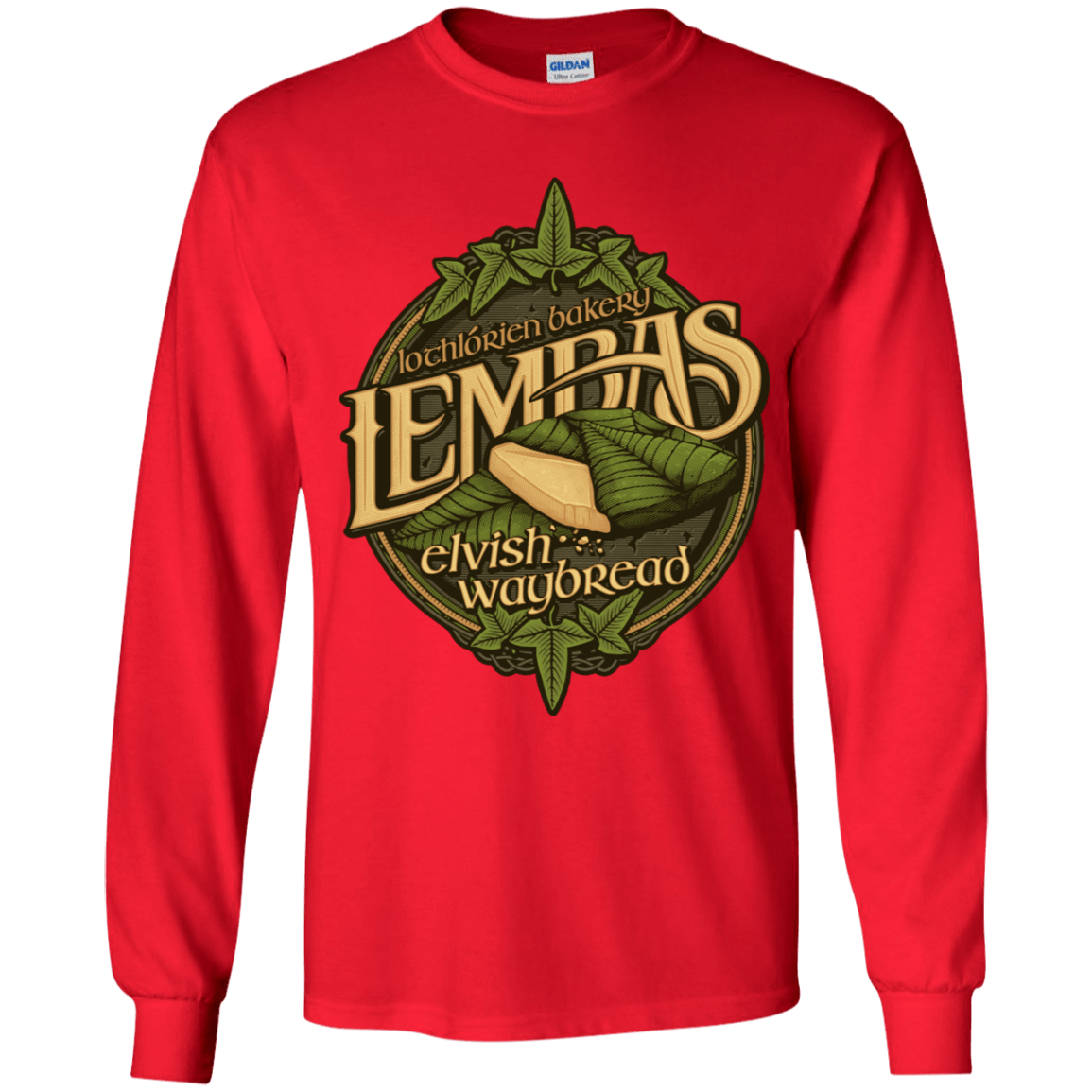 T-Shirts Red / YS Lembas Bread Youth Long Sleeve T-Shirt