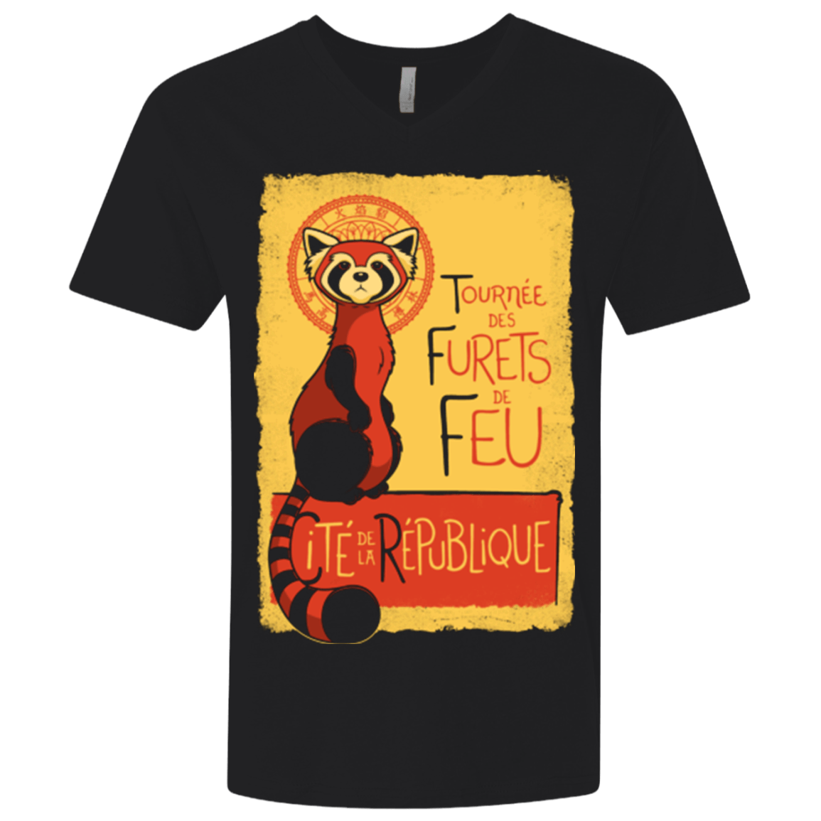 T-Shirts Black / X-Small Les Furets de Feu Men's Premium V-Neck