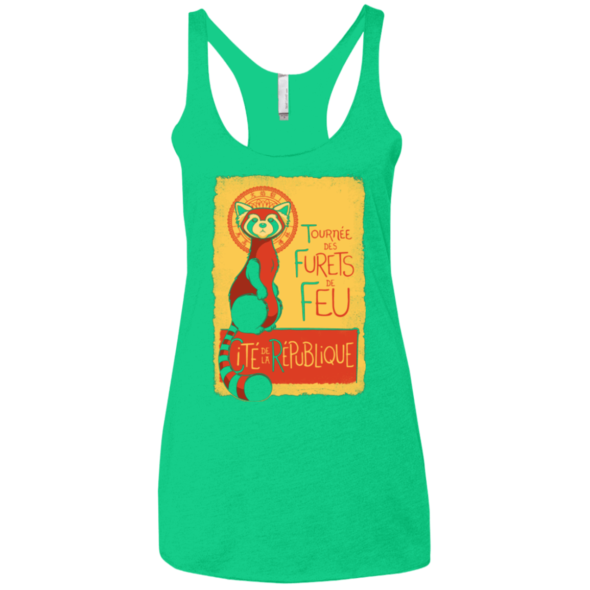 Les Furets de Feu Women's Triblend Racerback Tank