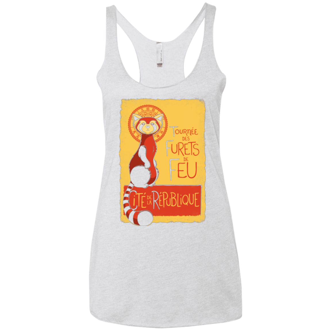 T-Shirts Heather White / X-Small Les Furets de Feu Women's Triblend Racerback Tank