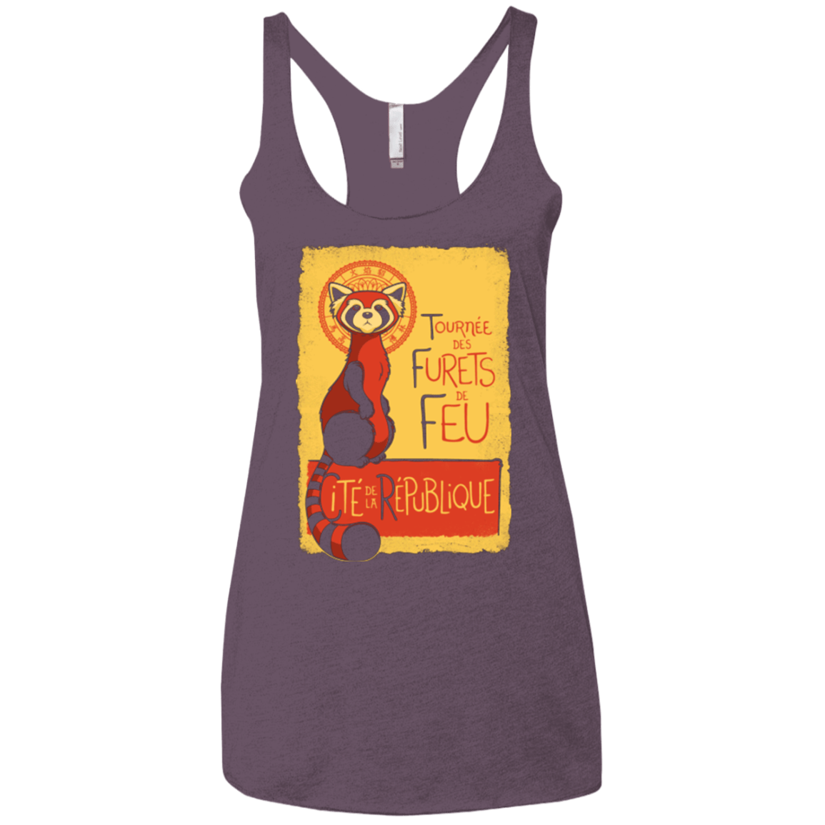 T-Shirts Vintage Purple / X-Small Les Furets de Feu Women's Triblend Racerback Tank