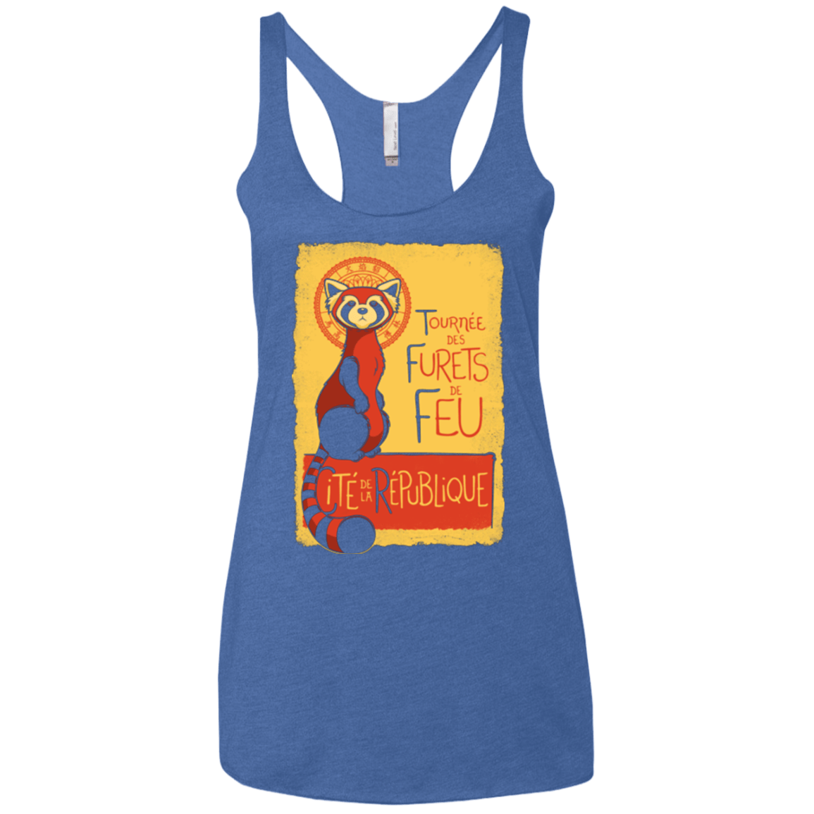 T-Shirts Vintage Royal / X-Small Les Furets de Feu Women's Triblend Racerback Tank