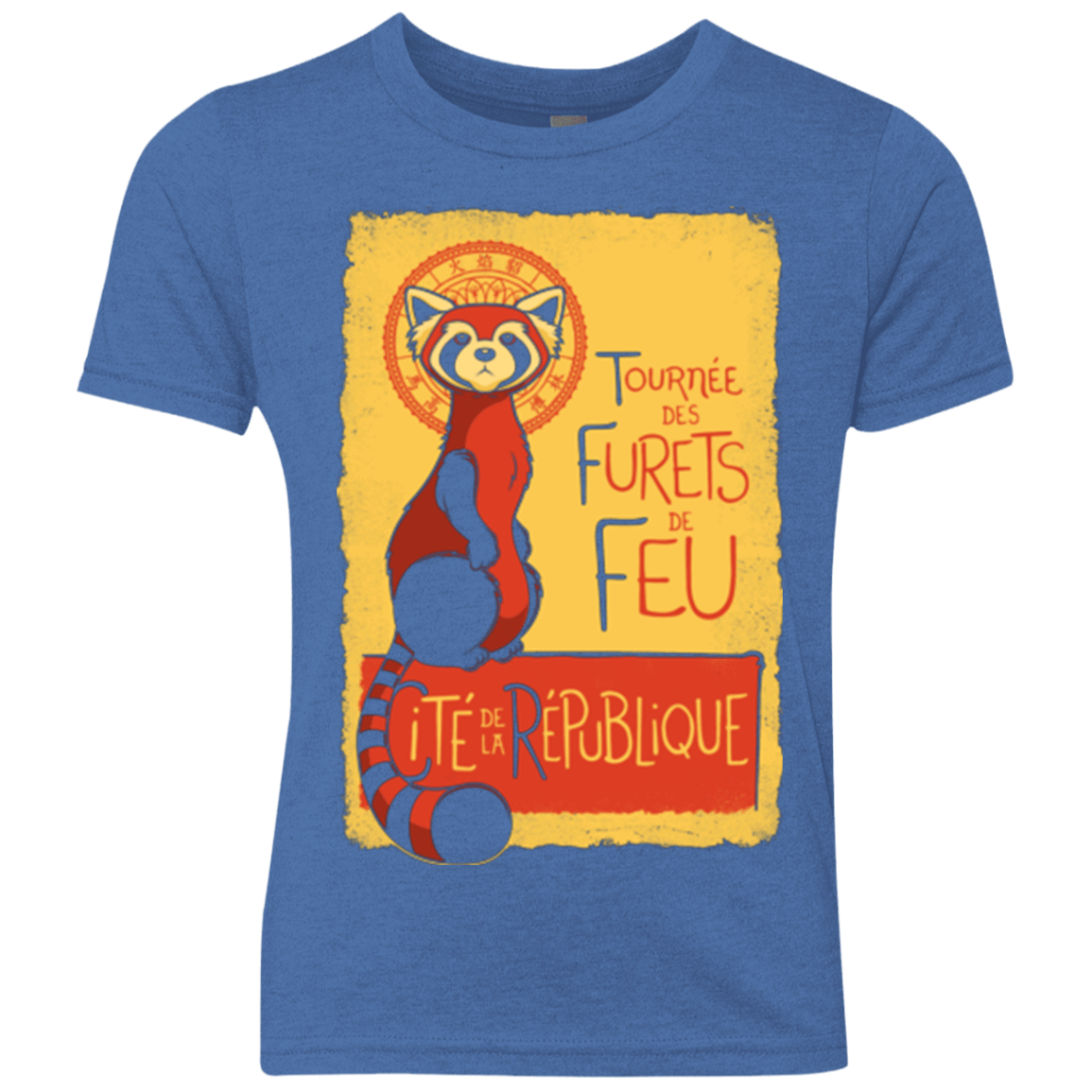 T-Shirts Vintage Royal / YXS Les Furets de Feu Youth Triblend T-Shirt