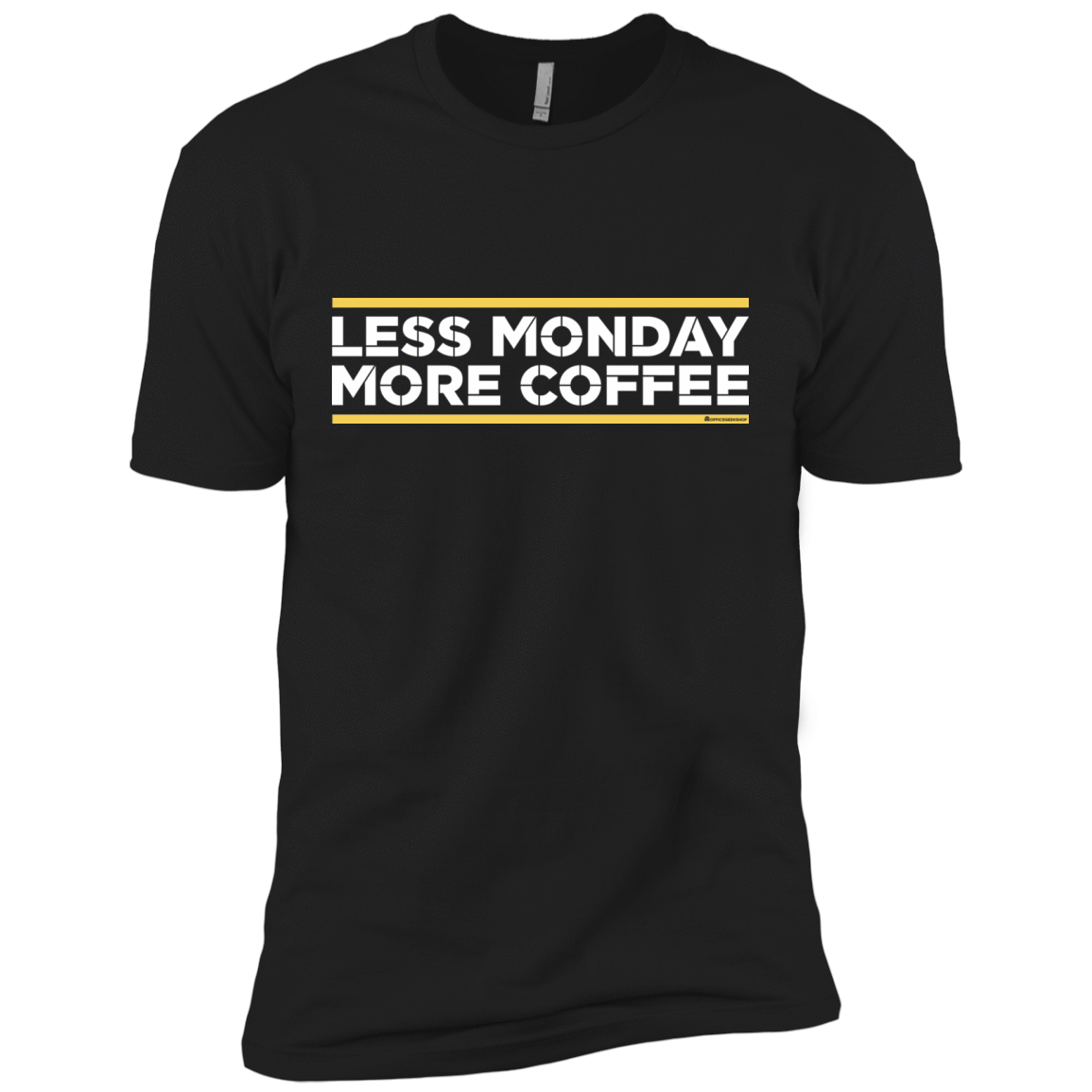 T-Shirts Black / X-Small Less Monday More Coffee Men's Premium T-Shirt