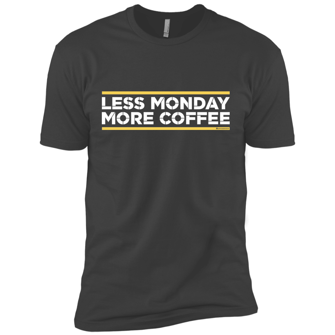 T-Shirts Heavy Metal / X-Small Less Monday More Coffee Men's Premium T-Shirt