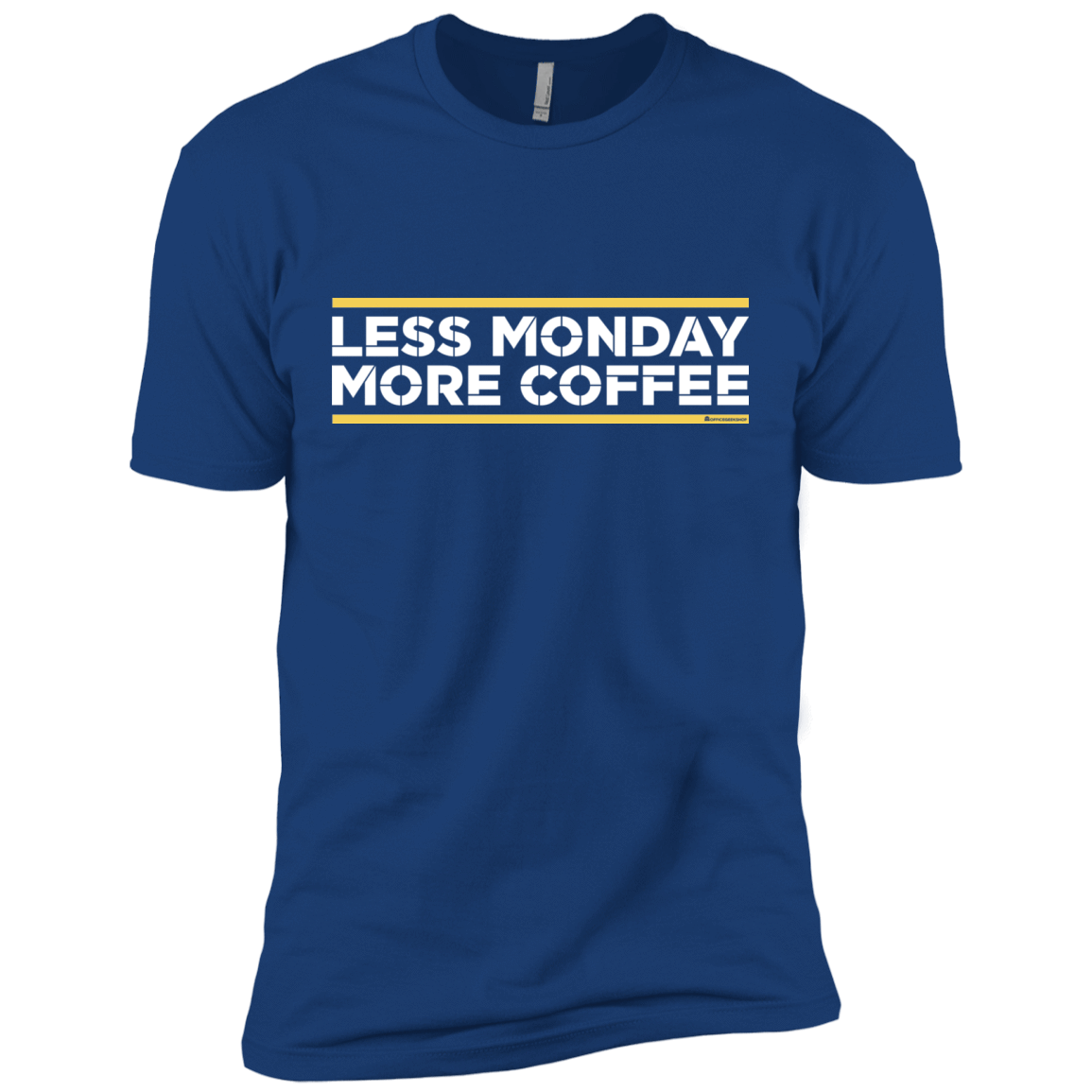 T-Shirts Royal / X-Small Less Monday More Coffee Men's Premium T-Shirt