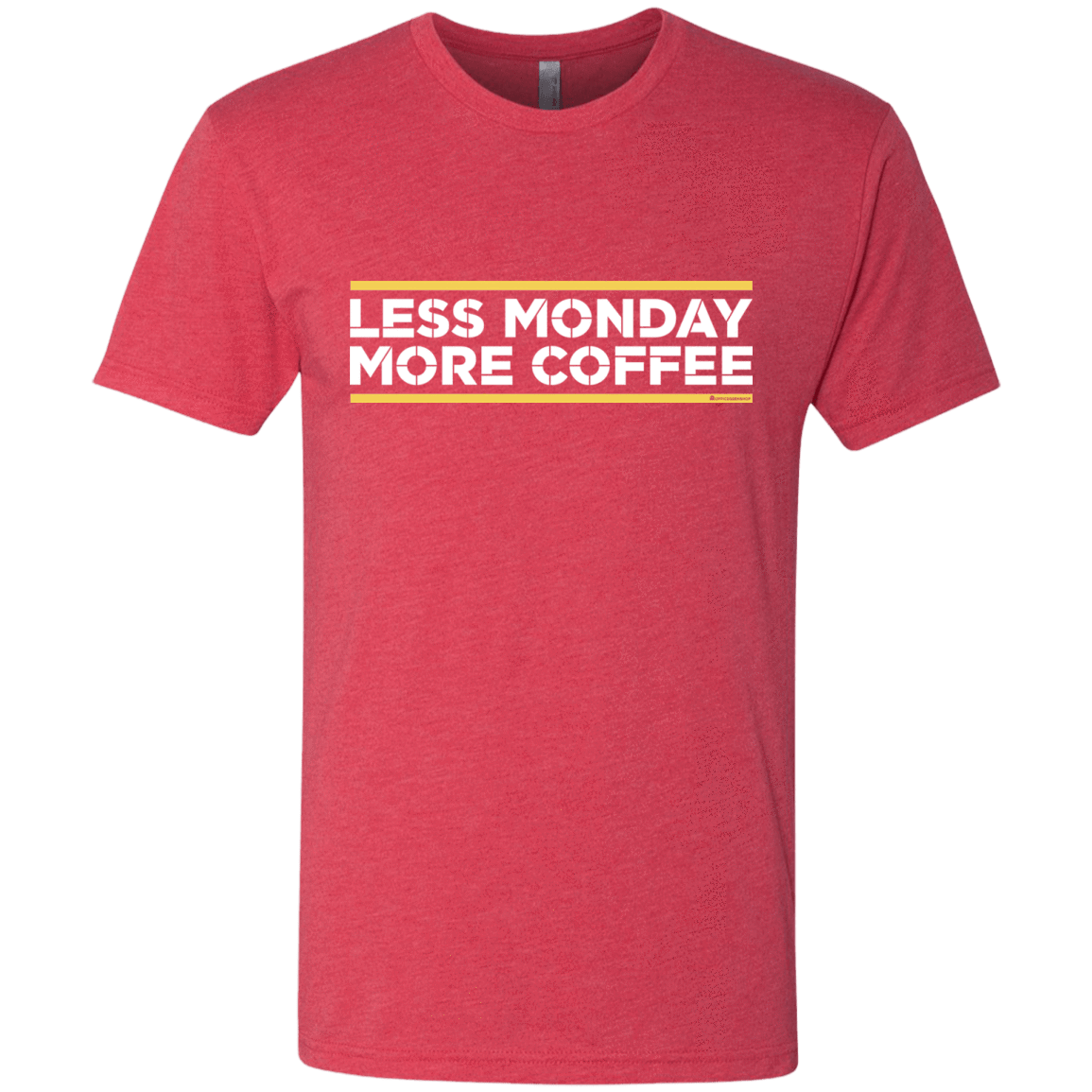 T-Shirts Vintage Red / Small Less Monday More Coffee Men's Triblend T-Shirt