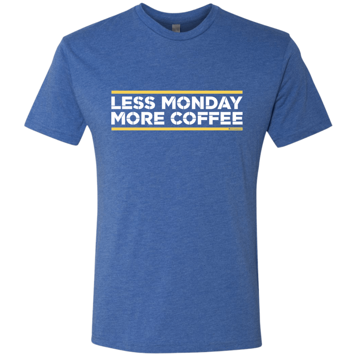 T-Shirts Vintage Royal / Small Less Monday More Coffee Men's Triblend T-Shirt