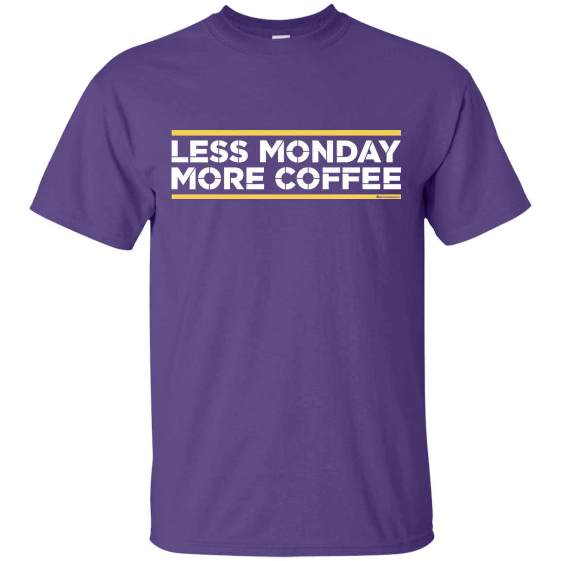 T-Shirts Purple / Small Less Monday More Coffee T-Shirt