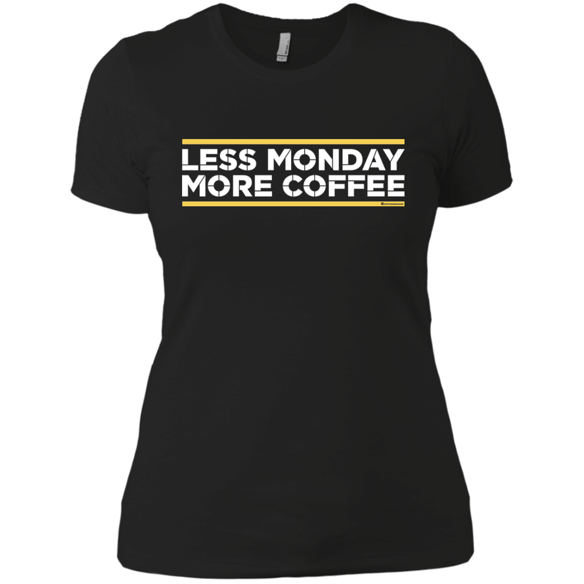 T-Shirts Black / X-Small Less Monday More Coffee Women's Premium T-Shirt
