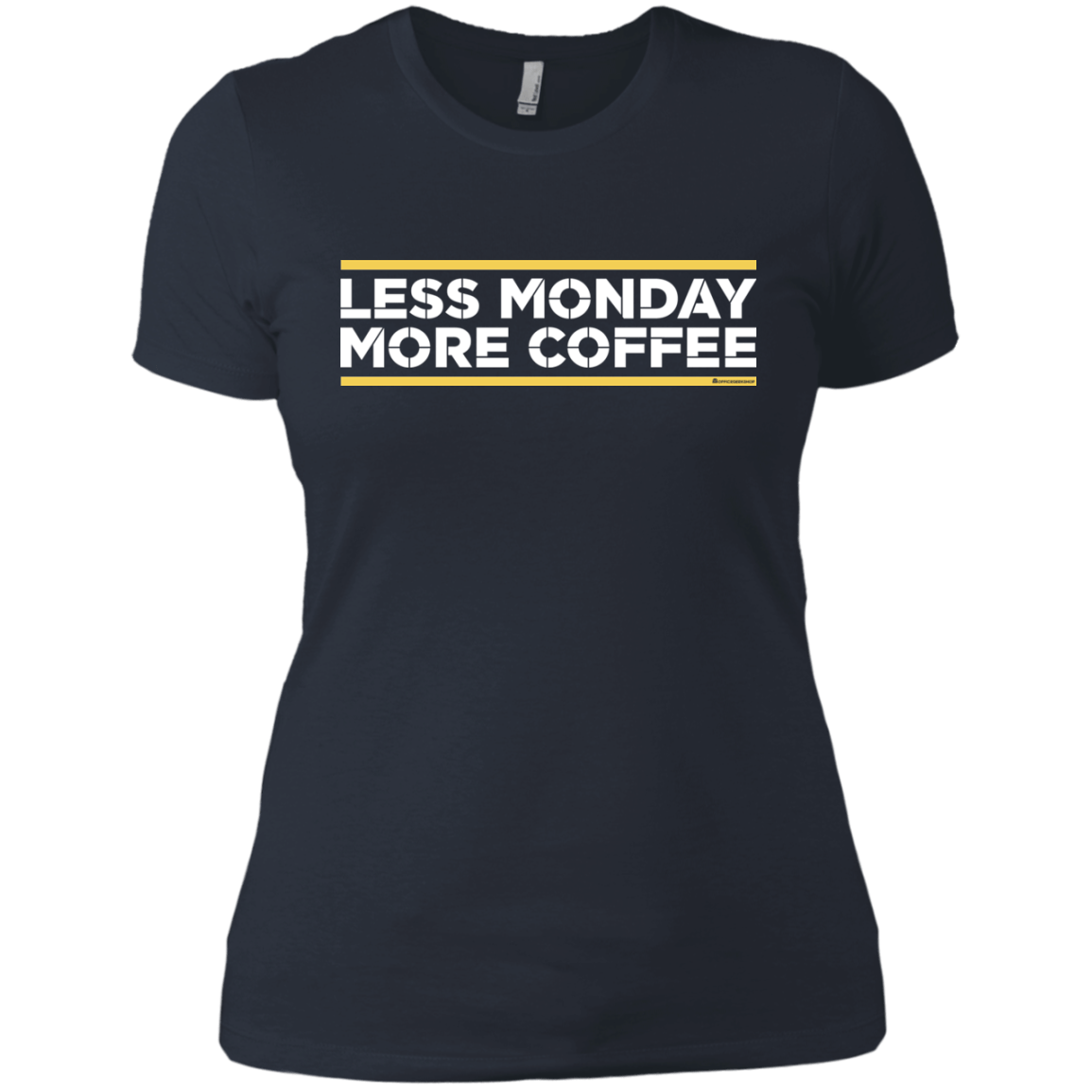 T-Shirts Indigo / X-Small Less Monday More Coffee Women's Premium T-Shirt