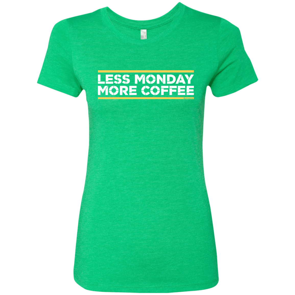 T-Shirts Envy / Small Less Monday More Coffee Women's Triblend T-Shirt