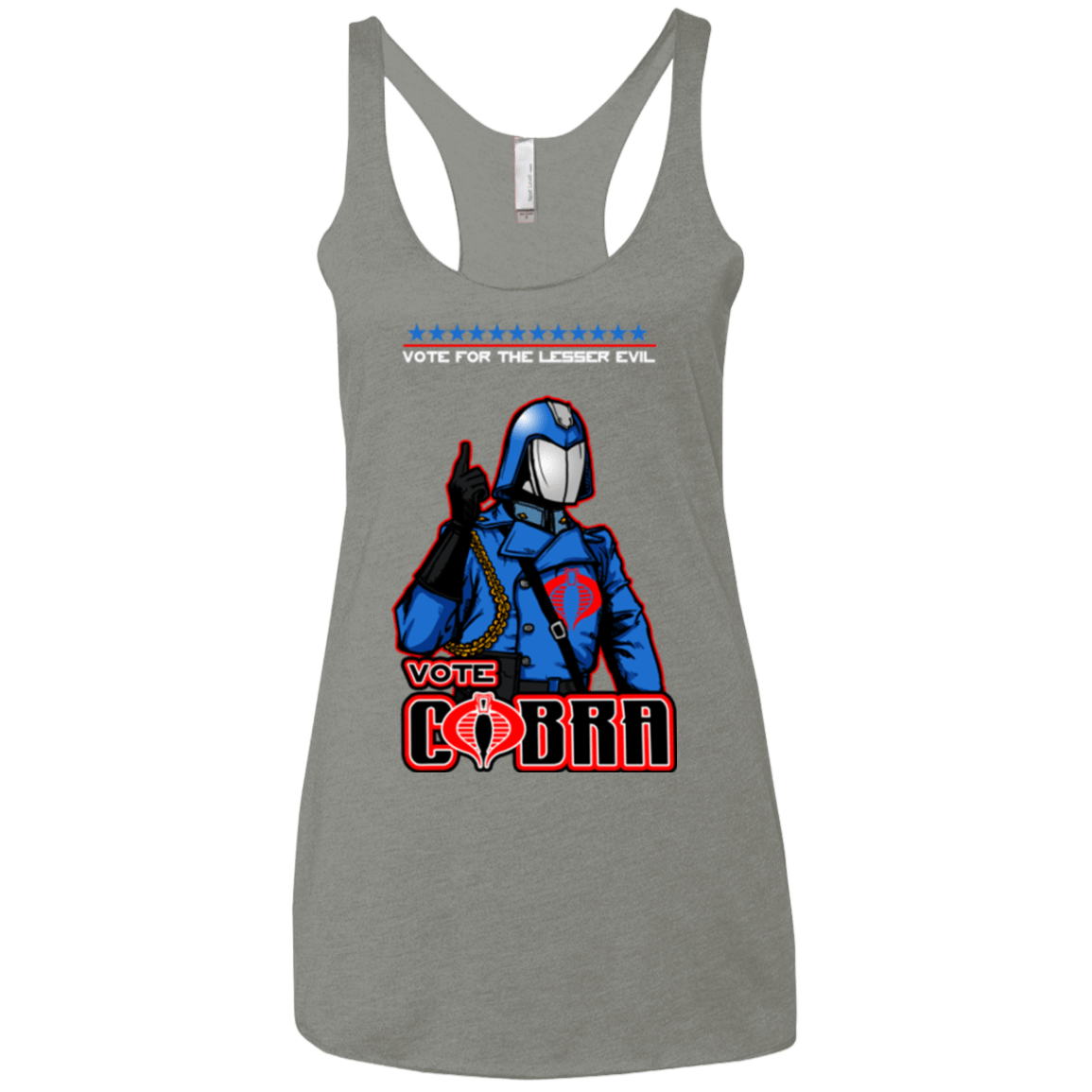 T-Shirts Venetian Grey / X-Small Lesser Evil Women's Triblend Racerback Tank