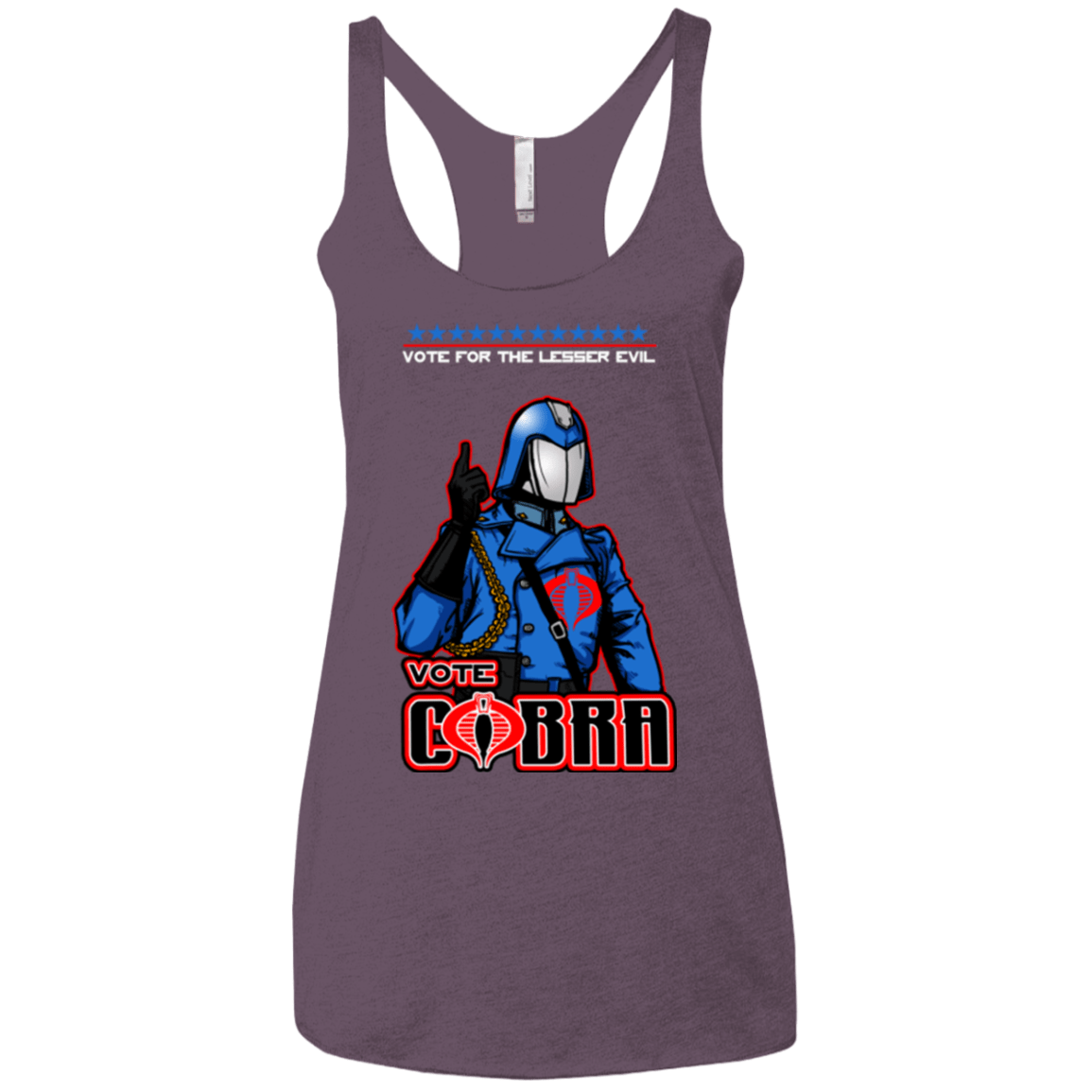 T-Shirts Vintage Purple / X-Small Lesser Evil Women's Triblend Racerback Tank