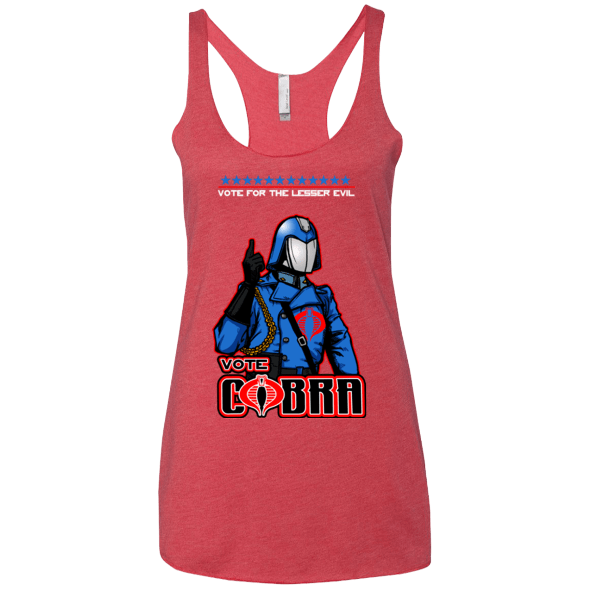 T-Shirts Vintage Red / X-Small Lesser Evil Women's Triblend Racerback Tank