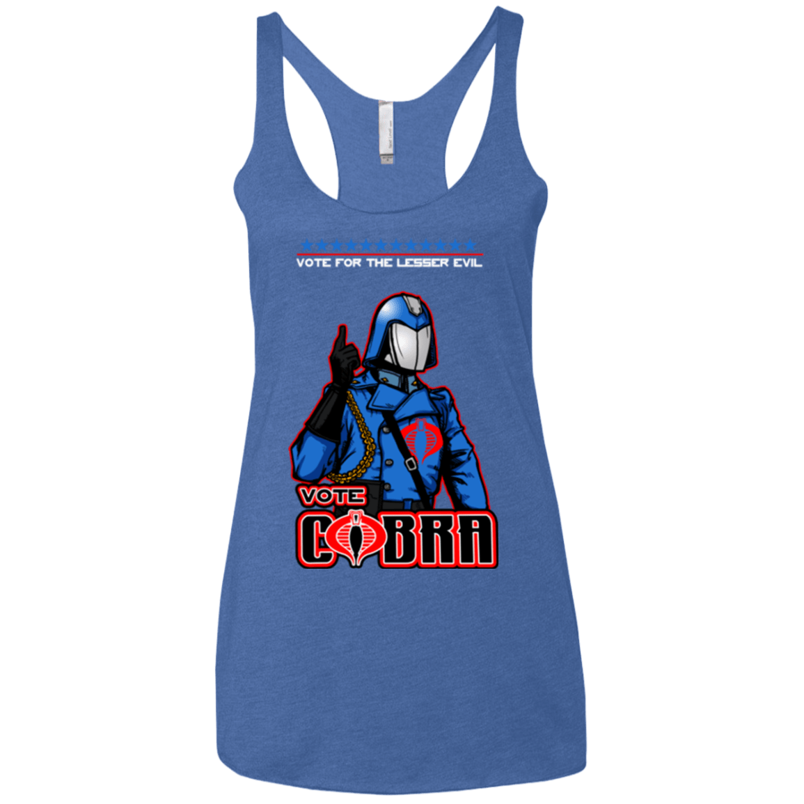 T-Shirts Vintage Royal / X-Small Lesser Evil Women's Triblend Racerback Tank