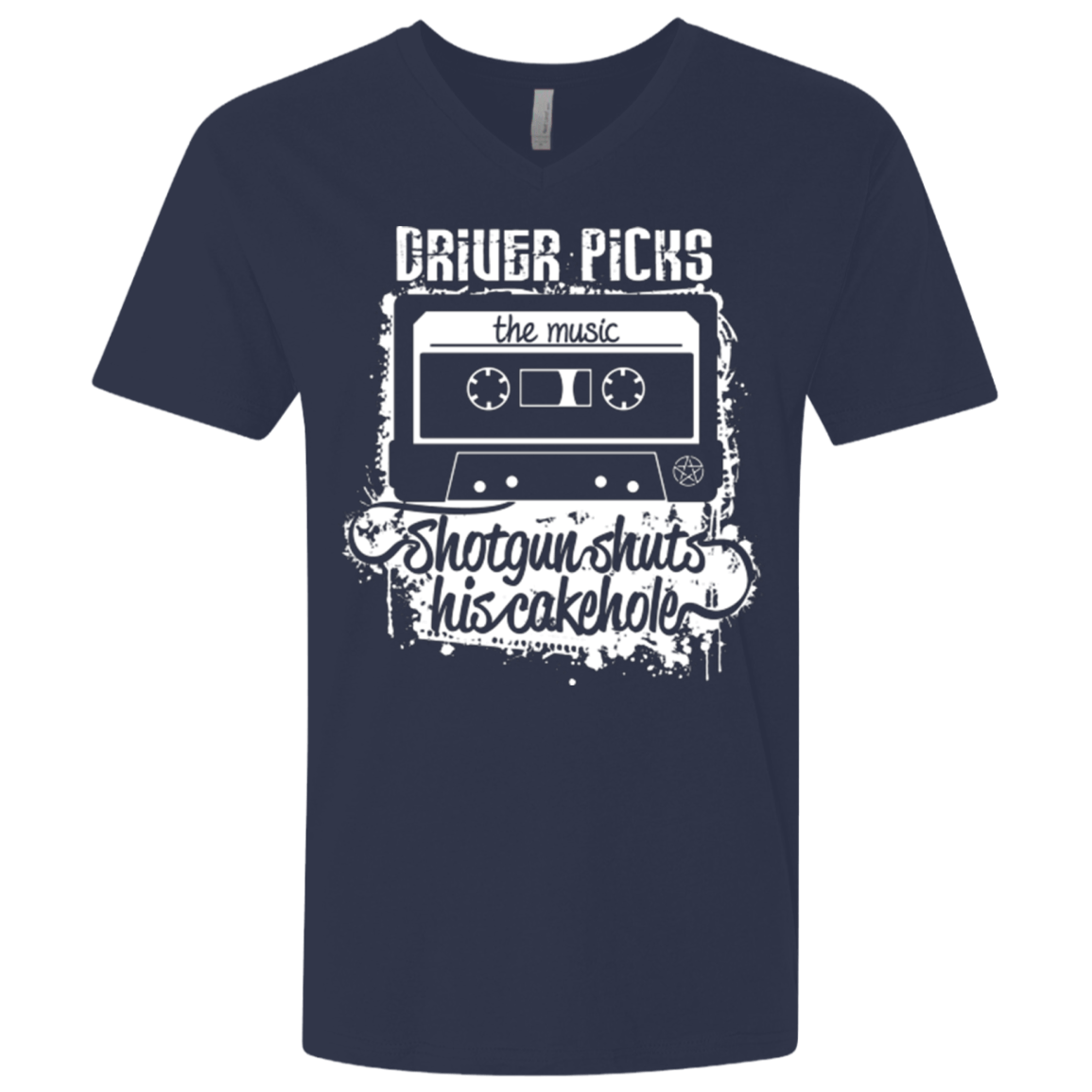 T-Shirts Midnight Navy / X-Small Lessons Men's Premium V-Neck