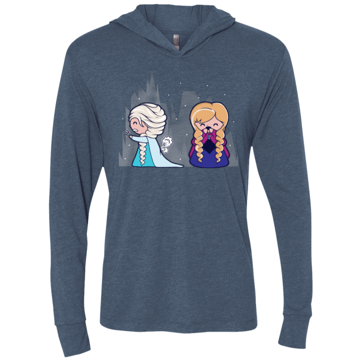 T-Shirts Indigo / X-Small Let it Go fart Triblend Long Sleeve Hoodie Tee