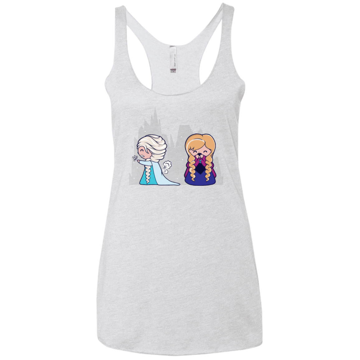 T-Shirts Heather White / X-Small Let it Go fart Women's Triblend Racerback Tank