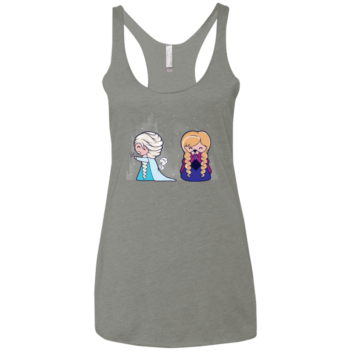 T-Shirts Venetian Grey / X-Small Let it Go fart Women's Triblend Racerback Tank
