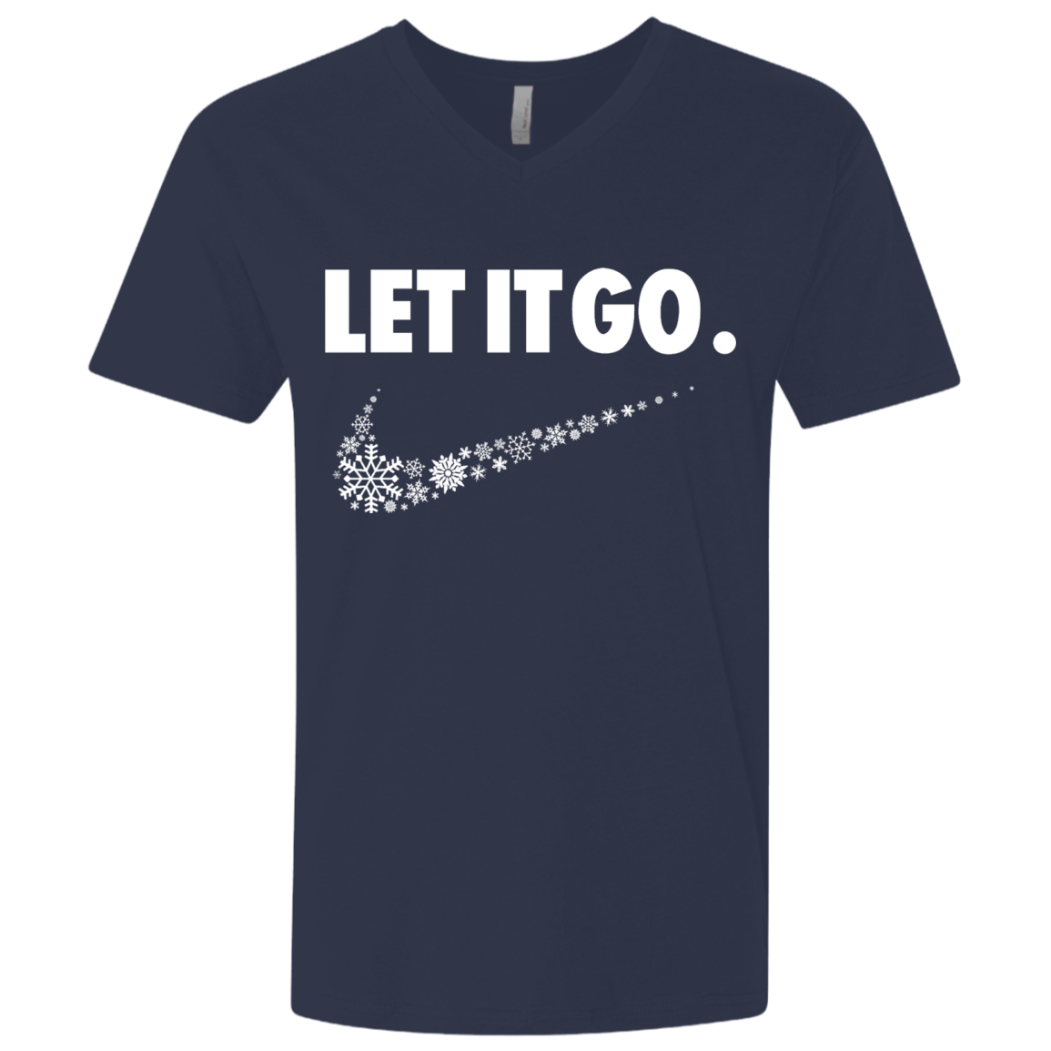 T-Shirts Midnight Navy / X-Small Let It Go Men's Premium V-Neck