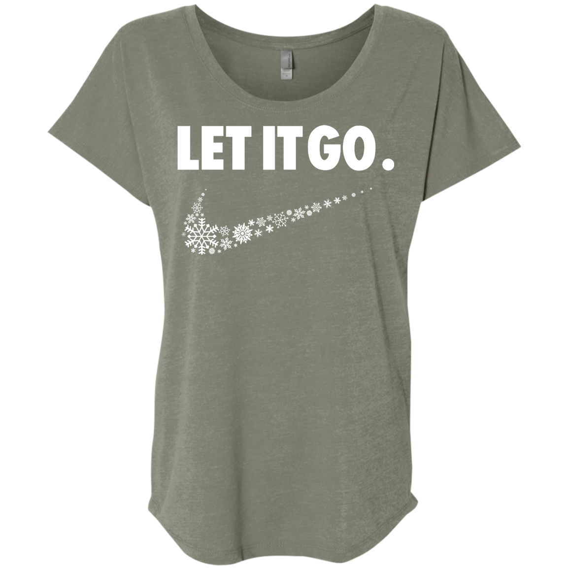 T-Shirts Venetian Grey / X-Small Let It Go Triblend Dolman Sleeve