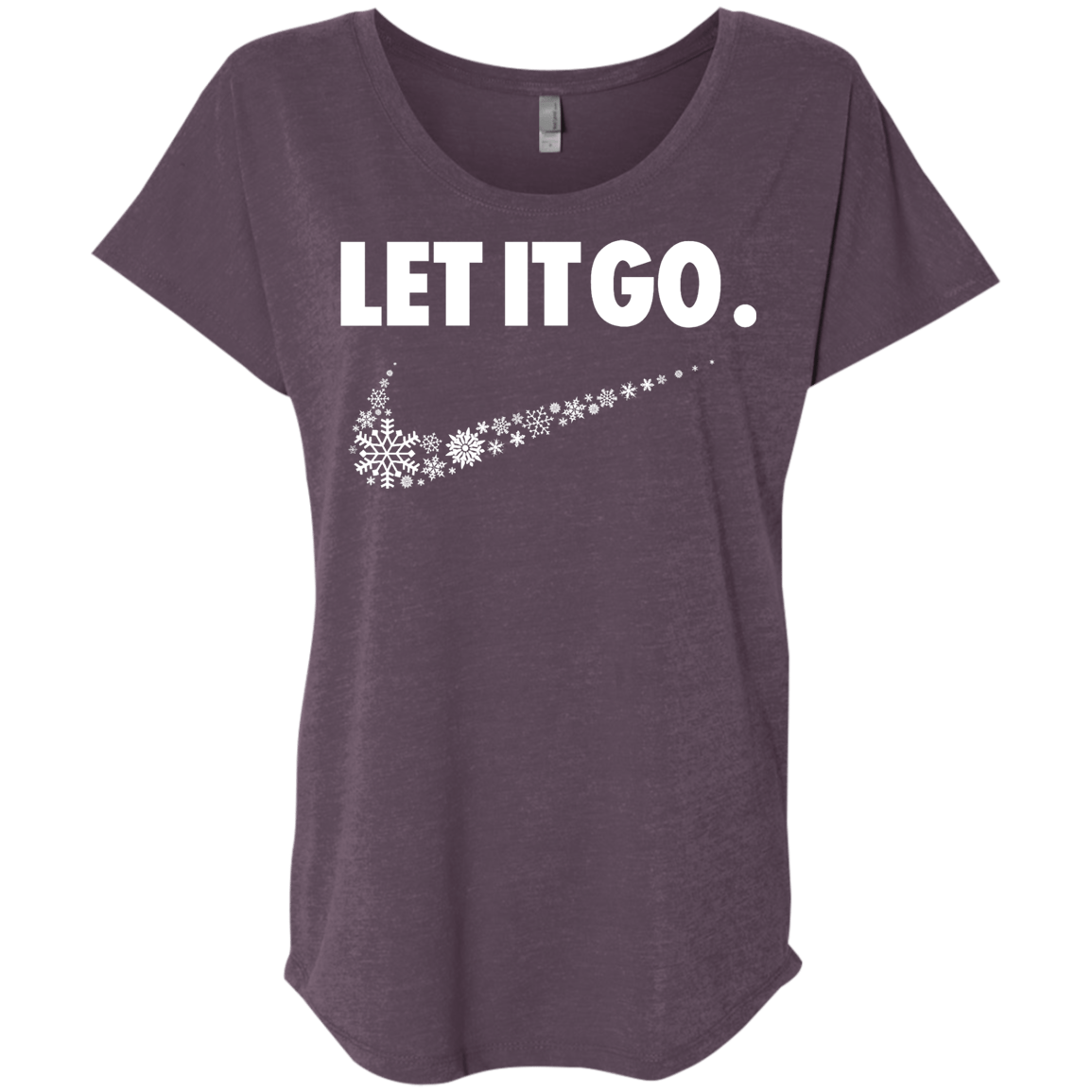 T-Shirts Vintage Purple / X-Small Let It Go Triblend Dolman Sleeve