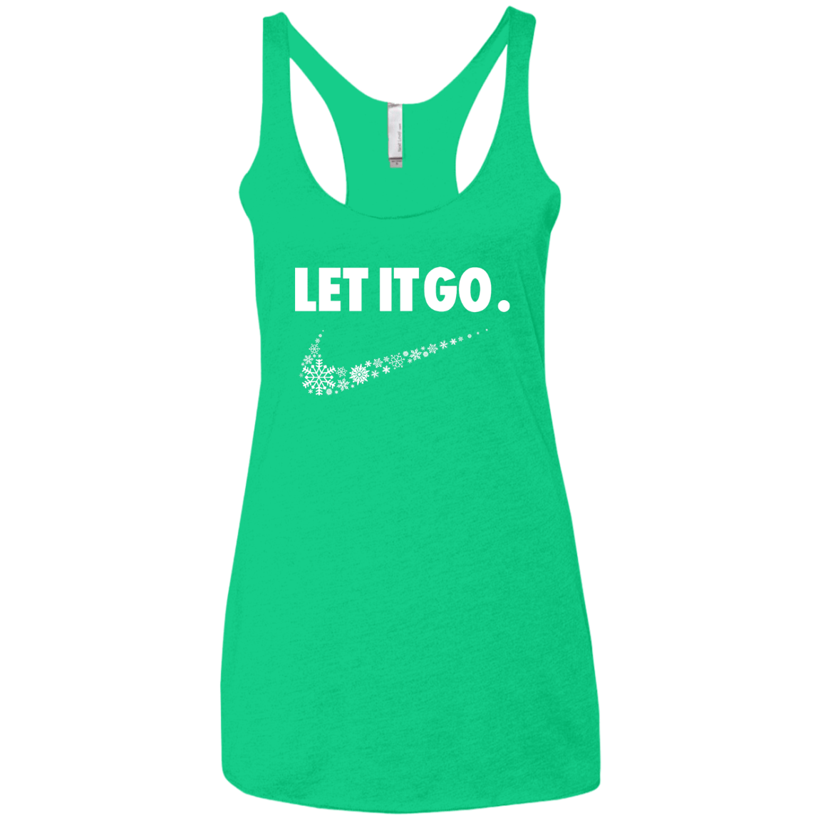 T-Shirts Envy / X-Small Let It Go Women's Triblend Racerback Tank